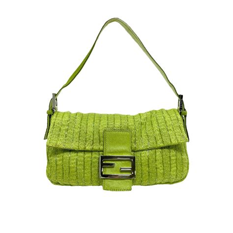 lime green fendi baguette|fendi baguette black.